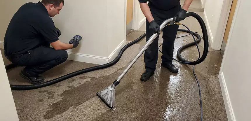 Basement Flooded Carpet Soaked Recovery in New Century