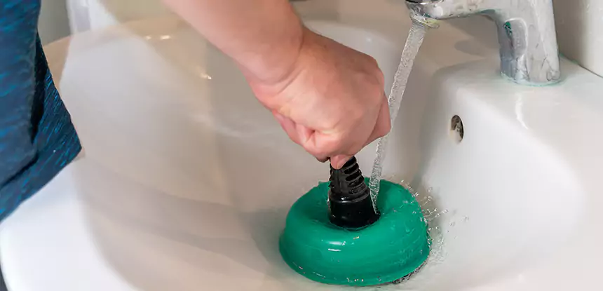 Sink Standing Water Blockage Removal in New Century