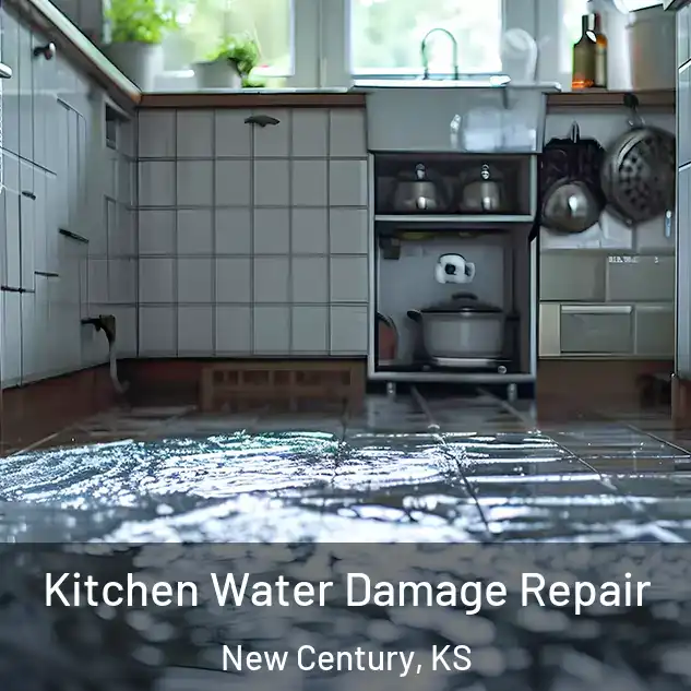  Kitchen Water Damage Repair New Century, KS